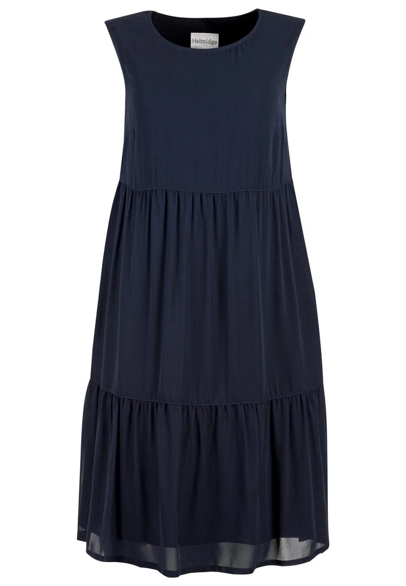 HELMIDGE Femme Robe De Jour Dunkel Blau 8 HELMIDGE Femme Robe De Jour Dunkel Blau – Image 6