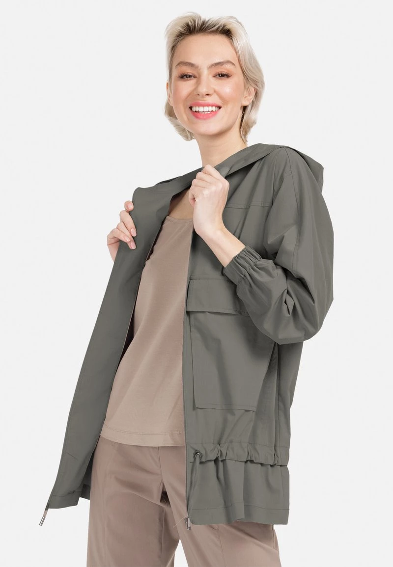 HELMIDGE Femme Veste Légère Khaki 6 HELMIDGE Femme Veste Légère Khaki – Image 4