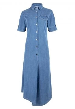 HELMIDGE Femme Robe Longue Blau -HELMIDGE Soldes Boutique 48dc030958804e72815b6e777465d6ef