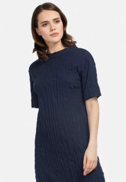 HELMIDGE Femme ETUIKLEID Robe De Jour Dunkel Blau -HELMIDGE Soldes Boutique 491dfd76e69942d2b415ea04fd4b05db