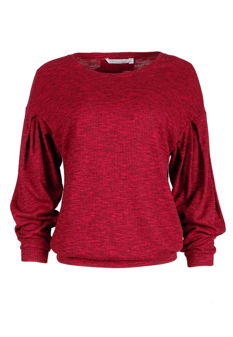 HELMIDGE T Shirt à Manches Longues Bordeaux Femme 8 HELMIDGE T Shirt à Manches Longues Bordeaux Femme – Image 6