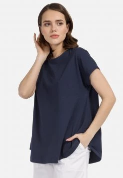 HELMIDGE Femme T Shirt Basique Blau