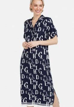 HELMIDGE Femme Robe Chemise Weiss