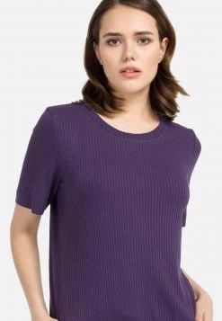 HELMIDGE T Shirt Imprimé Lila Femme -HELMIDGE Soldes Boutique 517a9cae70a44288b645c8f0e84bc2d1