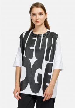 HELMIDGE Femme T Shirt Imprimé Weiss