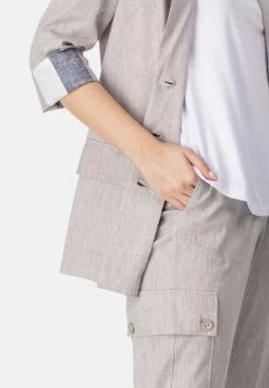 HELMIDGE Blazer Beige Femme -HELMIDGE Soldes Boutique 531bb7f5c8d04e1ab203322b94c74f88