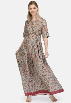 HELMIDGE Robe Longue Beige Femme