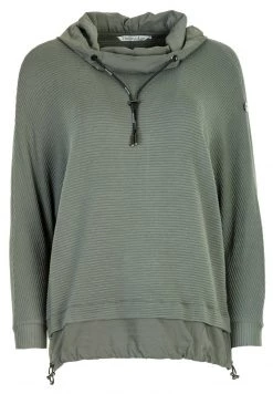 HELMIDGE Sweat à Capuche Khaki Femme -HELMIDGE Soldes Boutique 576f9a62148346a6aed43575c7fd3528