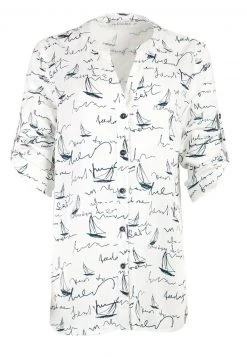 HELMIDGE Femme DRUCK Blouse Weiss -HELMIDGE Soldes Boutique 593fd5d2c9564aae98129f2c228f65eb