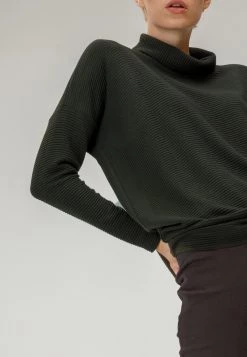 HELMIDGE Femme Pullover Khaki -HELMIDGE Soldes Boutique 59d35a66baa84f94b5e554fbffc3a94d