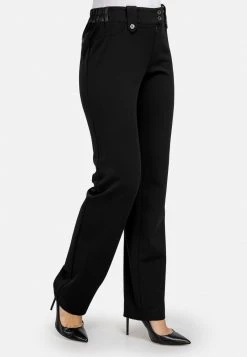 HELMIDGE Femme Pantalon Classique Schwarz