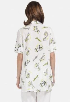 HELMIDGE MIT PRINT Chemisier Weiss Femme -HELMIDGE Soldes Boutique 5ad3250f3c0b4a0d954487716e84aea8