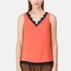 HELMIDGE MIT V AUSSCHNITT Blouse Orange Femme -HELMIDGE Soldes Boutique 5b9dd116df3d42449ce1c75132dbe650