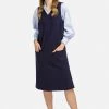HELMIDGE Femme Robe Pull Dunkel Blau -HELMIDGE Soldes Boutique 5c7d197fd33e4be796127c7d9548dd22