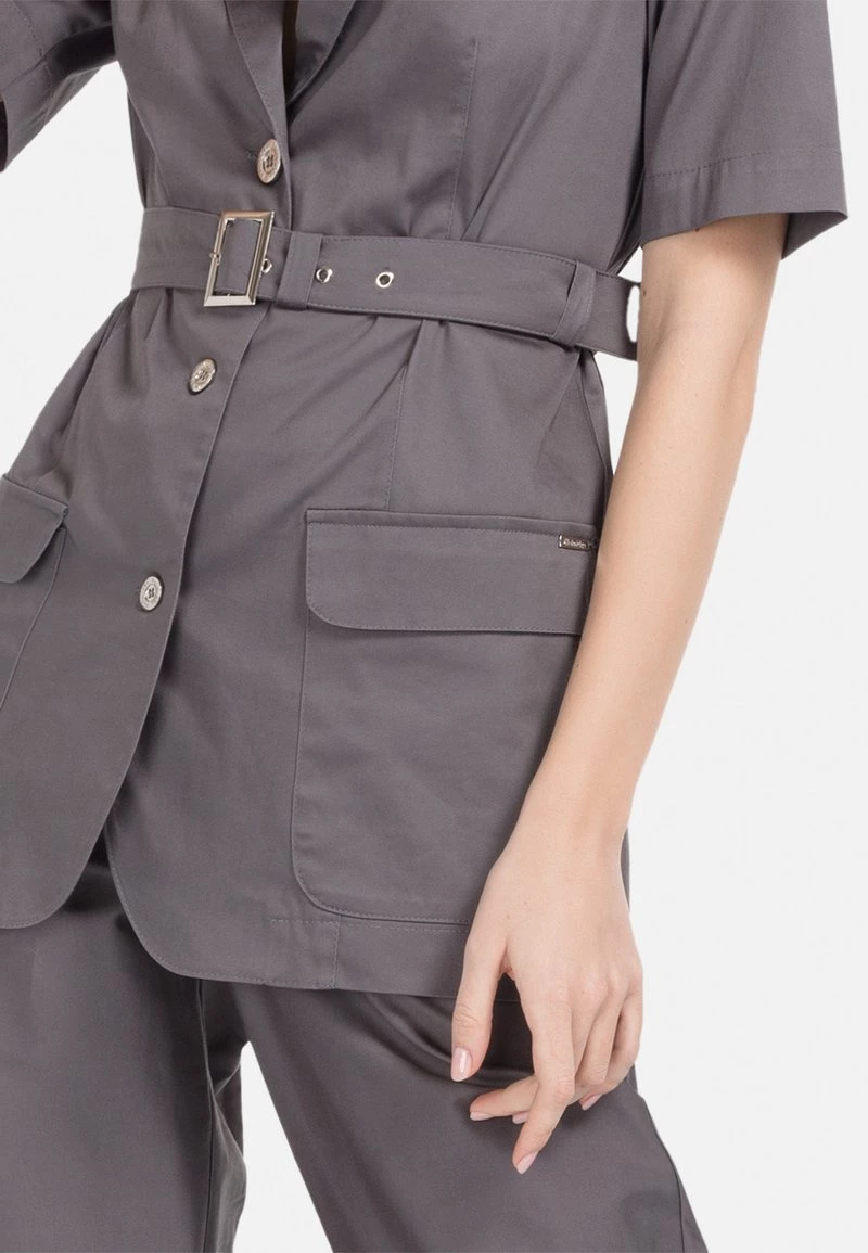 HELMIDGE Femme Blazer Dunkel Grau 7 HELMIDGE Femme Blazer Dunkel Grau – Image 5