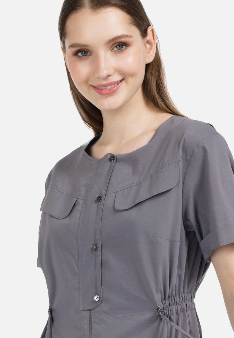 HELMIDGE Robe Longue Dunkel Grau Femme 7 HELMIDGE Robe Longue Dunkel Grau Femme – Image 5