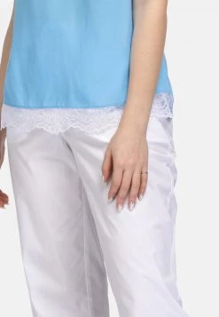 HELMIDGE Femme MIT V AUSSCHNITT Blouse Hellblau -HELMIDGE Soldes Boutique 60f3e09b57584dad8ad866d961de67e6