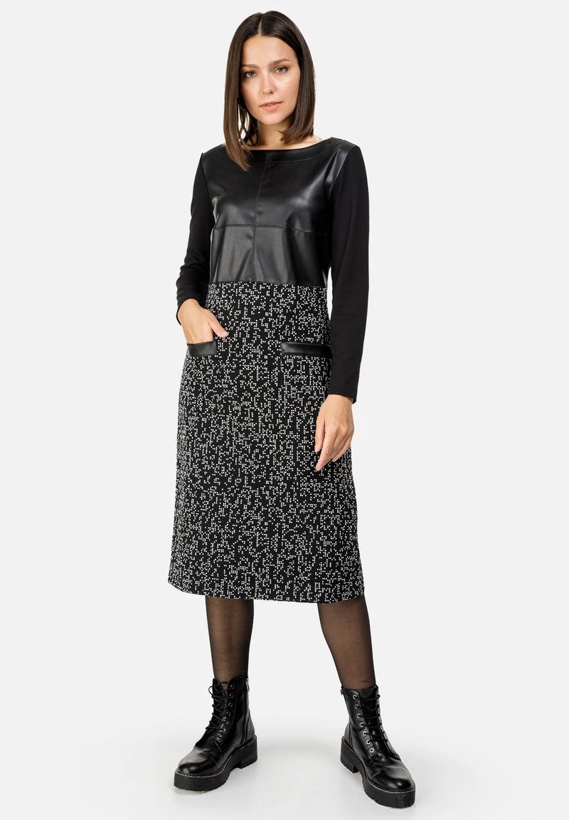 HELMIDGE Femme A LINIEN Robe De Jour Schwarz 3 HELMIDGE Femme A LINIEN Robe De Jour Schwarz