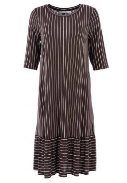 HELMIDGE Femme Robe De Jour Braun -HELMIDGE Soldes Boutique 64d5efec166a449fa37f48a7c94c73a0