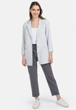 HELMIDGE Femme Manteau Court Hellgrau