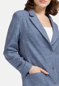 HELMIDGE Blazer Grau Blau Femme -HELMIDGE Soldes Boutique 6552e71e634a4ed99eaa4c1af26aff40