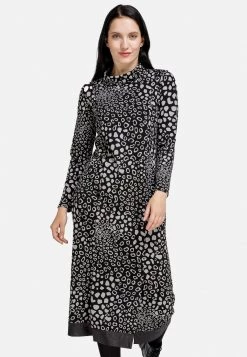 HELMIDGE Femme Robe Pull Schwarz