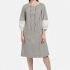 HELMIDGE Robe De Jour Grau Femme 1 HELMIDGE Robe De Jour Grau Femme -HELMIDGE Soldes Boutique 67de4252854044b2835befa16d79070e