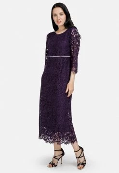 HELMIDGE Femme Robe Longue Lila