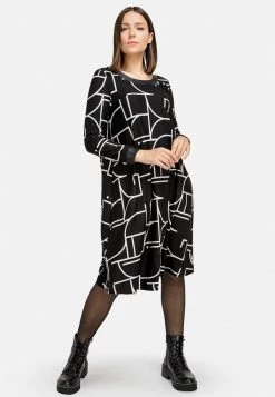 HELMIDGE Femme Robe De Jour Schwarz