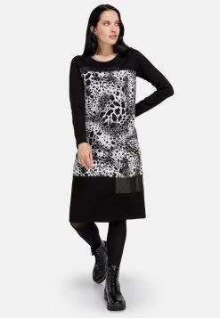 HELMIDGE Femme Robe Pull Black