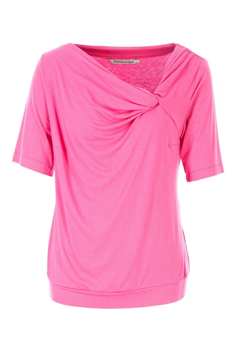 HELMIDGE KNOTEN AUSSCHNITT Blouse Rosa Femme 8 HELMIDGE KNOTEN AUSSCHNITT Blouse Rosa Femme – Image 6
