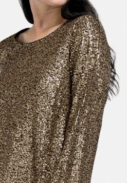 HELMIDGE Blouse Gold Coloured Femme -HELMIDGE Soldes Boutique 6d91bbcefea34a109e7f6593cafed28f