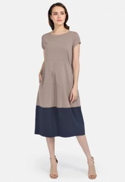 HELMIDGE Robe De Jour Beige Femme -HELMIDGE Soldes Boutique 6e34ec7ce53142d389238ab3c4e5f2f3