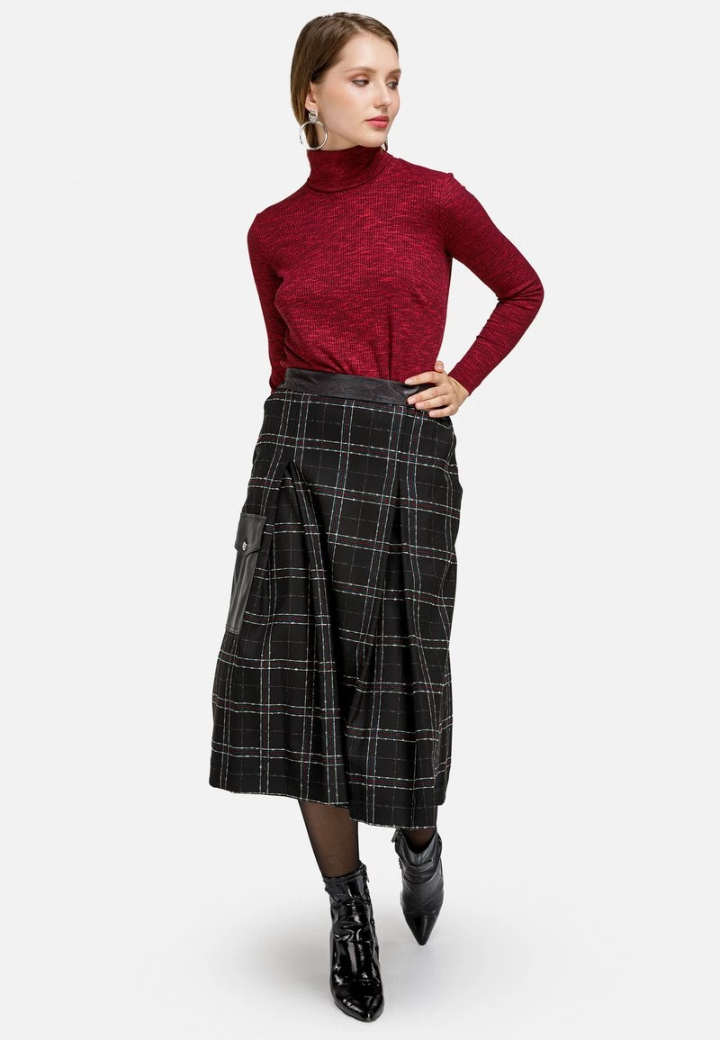 HELMIDGE KAROROCK Jupe Plissée Schwarz Femme 3 HELMIDGE KAROROCK Jupe Plissée Schwarz Femme