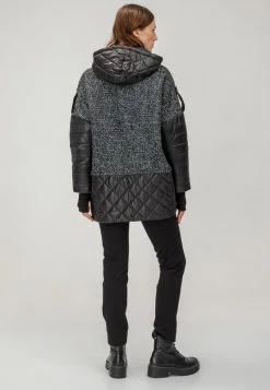 HELMIDGE Femme Manteau Court Schwarz Grun -HELMIDGE Soldes Boutique 6f7d034b664849a89654b6ee16cd0403