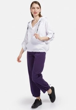 HELMIDGE Femme LANGARM MIT KAPUZE Blouse Weiss -HELMIDGE Soldes Boutique 7191d24b6ad845e4a6c41f2b70b28153