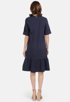 HELMIDGE Femme Robe De Jour Dunkel Blau -HELMIDGE Soldes Boutique 71dd525cd0554b22813292ddf6bad3a5
