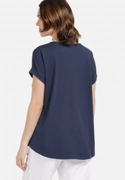 HELMIDGE Femme T Shirt Basique Blau 10 HELMIDGE Femme T Shirt Basique Blau -HELMIDGE Soldes Boutique 72163f97f3c549ec94d837948352c5bf