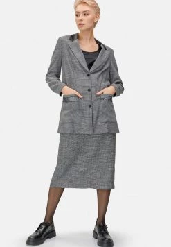 HELMIDGE Femme Manteau Court Grau