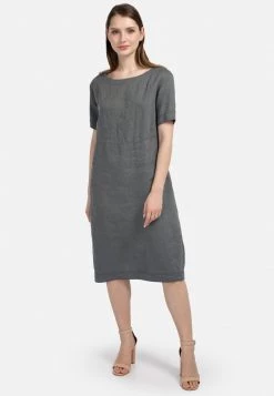 HELMIDGE Femme Robe De Jour Khaki -HELMIDGE Soldes Boutique 72d0f90f73ff4376a9ec702cbe2fd599