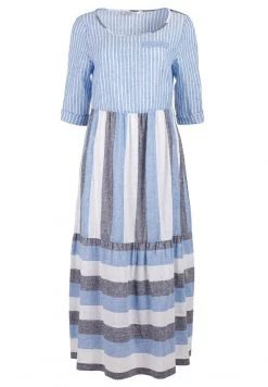 HELMIDGE Robe De Jour Weiss Hellblau Femme -HELMIDGE Soldes Boutique 74b334f2578b4888a0ea0a45d8ea4e74