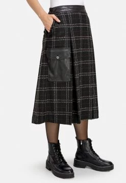 HELMIDGE KAROROCK Jupe Plissée Schwarz Femme 10 HELMIDGE KAROROCK Jupe Plissée Schwarz Femme -HELMIDGE Soldes Boutique 77a85362ebff4f7893329e1eeffa7cad