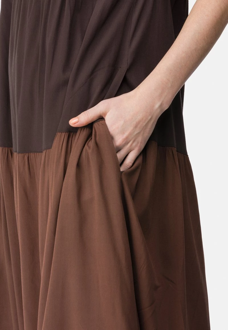 HELMIDGE Femme Robe Longue Braun 7 HELMIDGE Femme Robe Longue Braun – Image 5