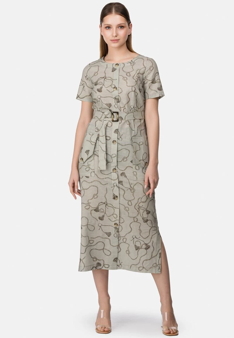 HELMIDGE Robe Chemise Beige Femme 3 HELMIDGE Robe Chemise Beige Femme