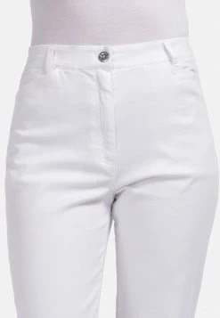 HELMIDGE Femme SCHMALEM SCHNITT Pantalon Classique Weiss -HELMIDGE Soldes Boutique 7a8b4aa811f94e1ab84e237880dbfe03