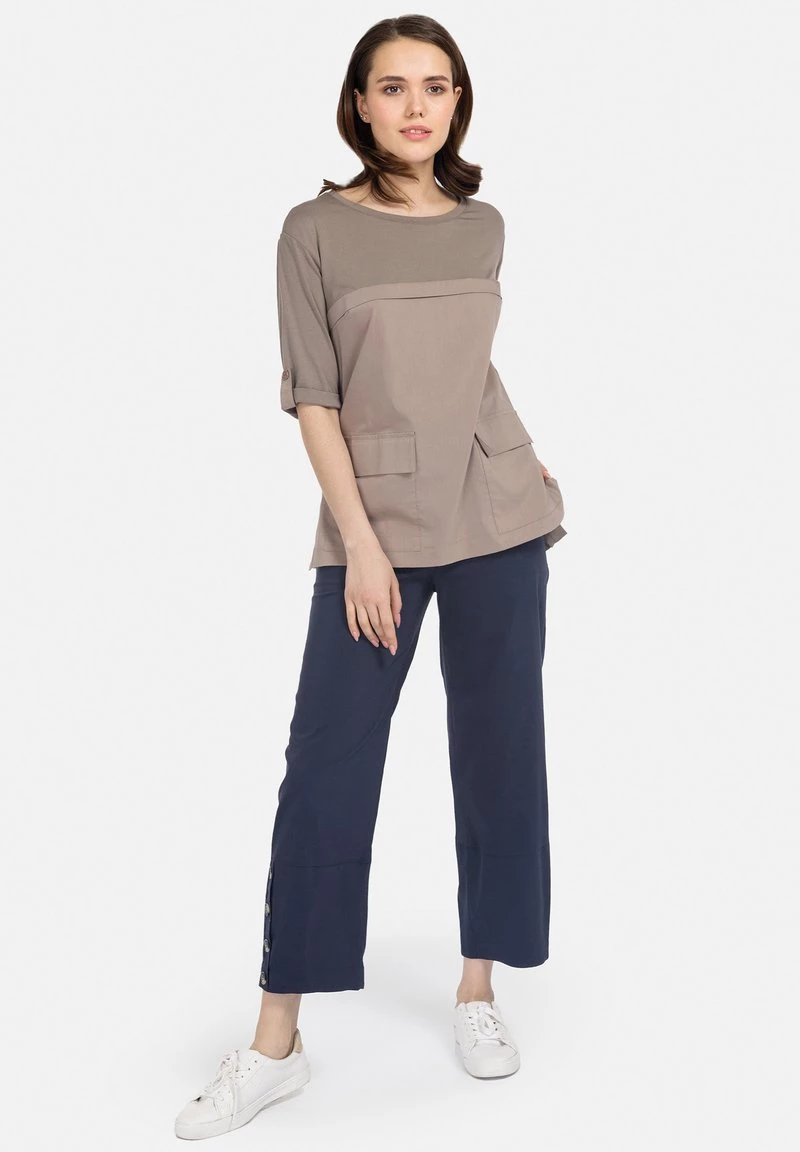 HELMIDGE Femme Blouse Beige 4 HELMIDGE Femme Blouse Beige – Image 2