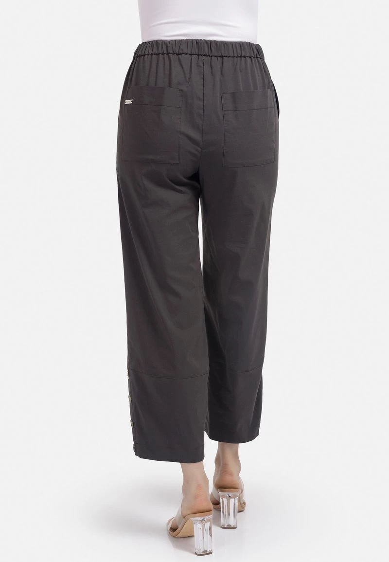 HELMIDGE Femme Pantalon Classique Dunkel Khaki 4 HELMIDGE Femme Pantalon Classique Dunkel Khaki – Image 2