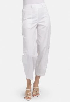 HELMIDGE Femme Pantalon Cargo Weiss