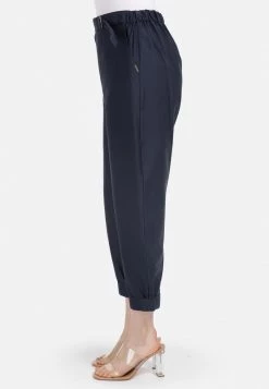 HELMIDGE Femme Pantalon Classique Dunkel Blau -HELMIDGE Soldes Boutique 84de52e4871a4bb69ad26b8f9d4e5063