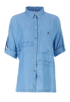 HELMIDGE Chemisier Blau Femme -HELMIDGE Soldes Boutique 8a8501fb541c49eeae278258f6a4945e